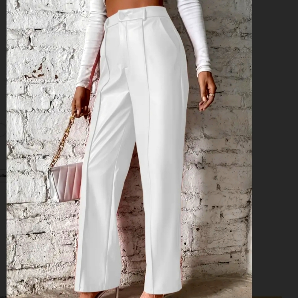 Elegant White Women's Pants